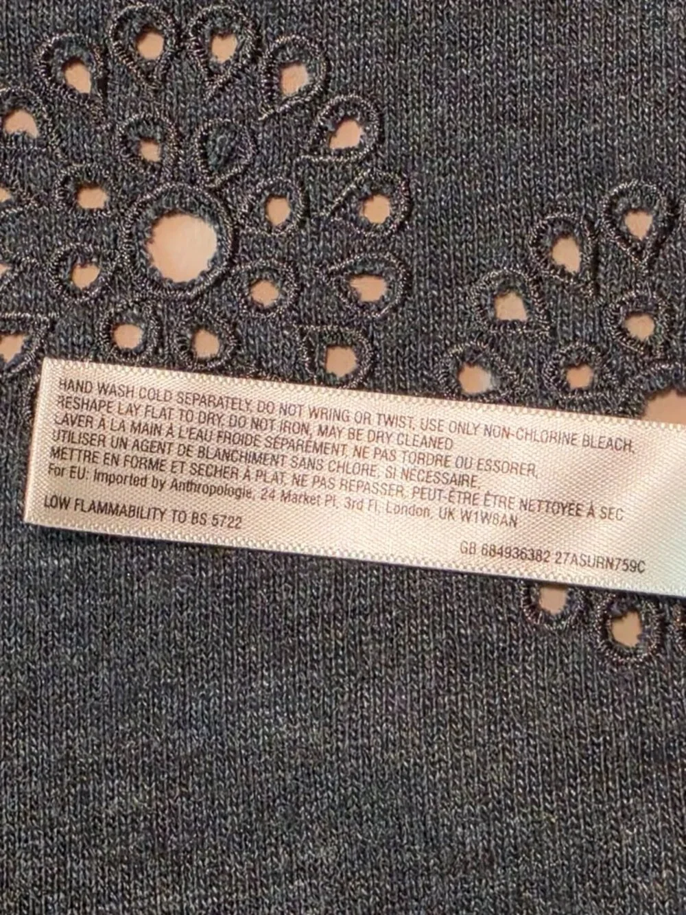 ANTHROPOLOGIE E by ELOISE Eyelet Sweater Twofer Dress - Picture 10 of 10